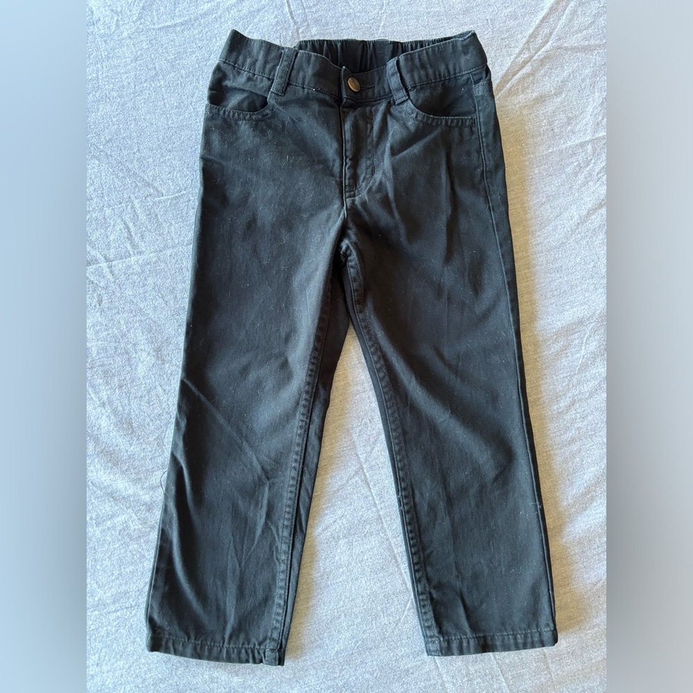 Boys Black Casual Pants. Size 4T